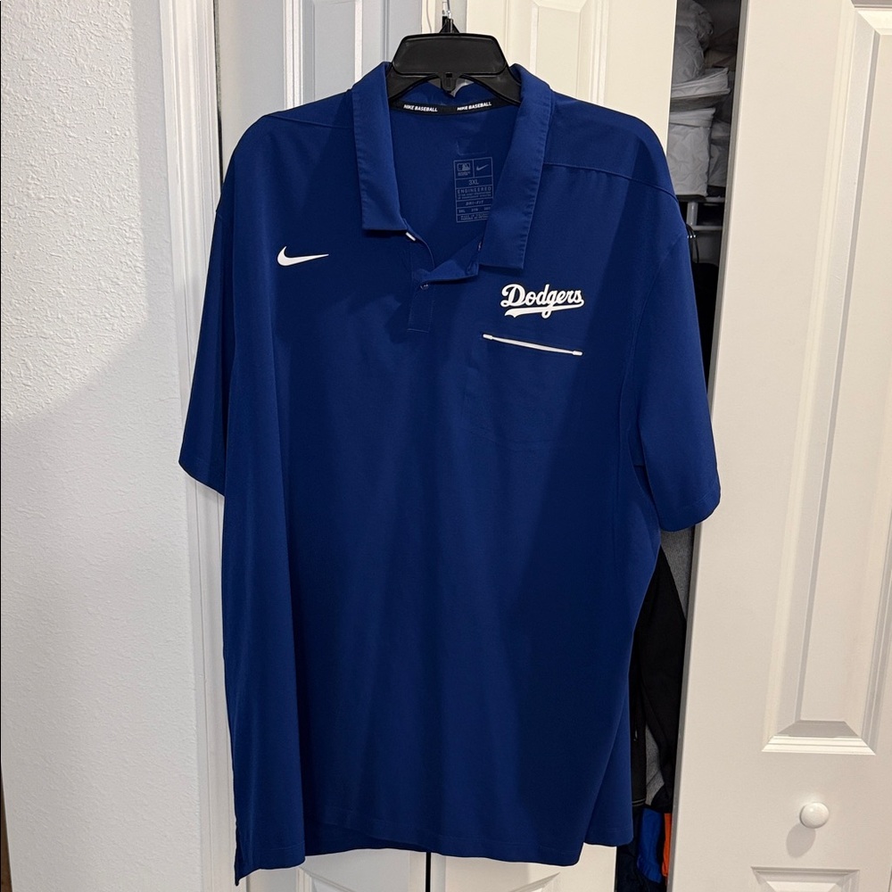 Nike Blue Dodgers Polo Shirt